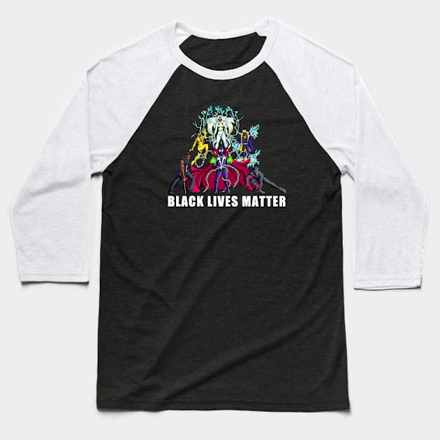 Black Lives Matter Baseball T-Shirt by xzaclee16